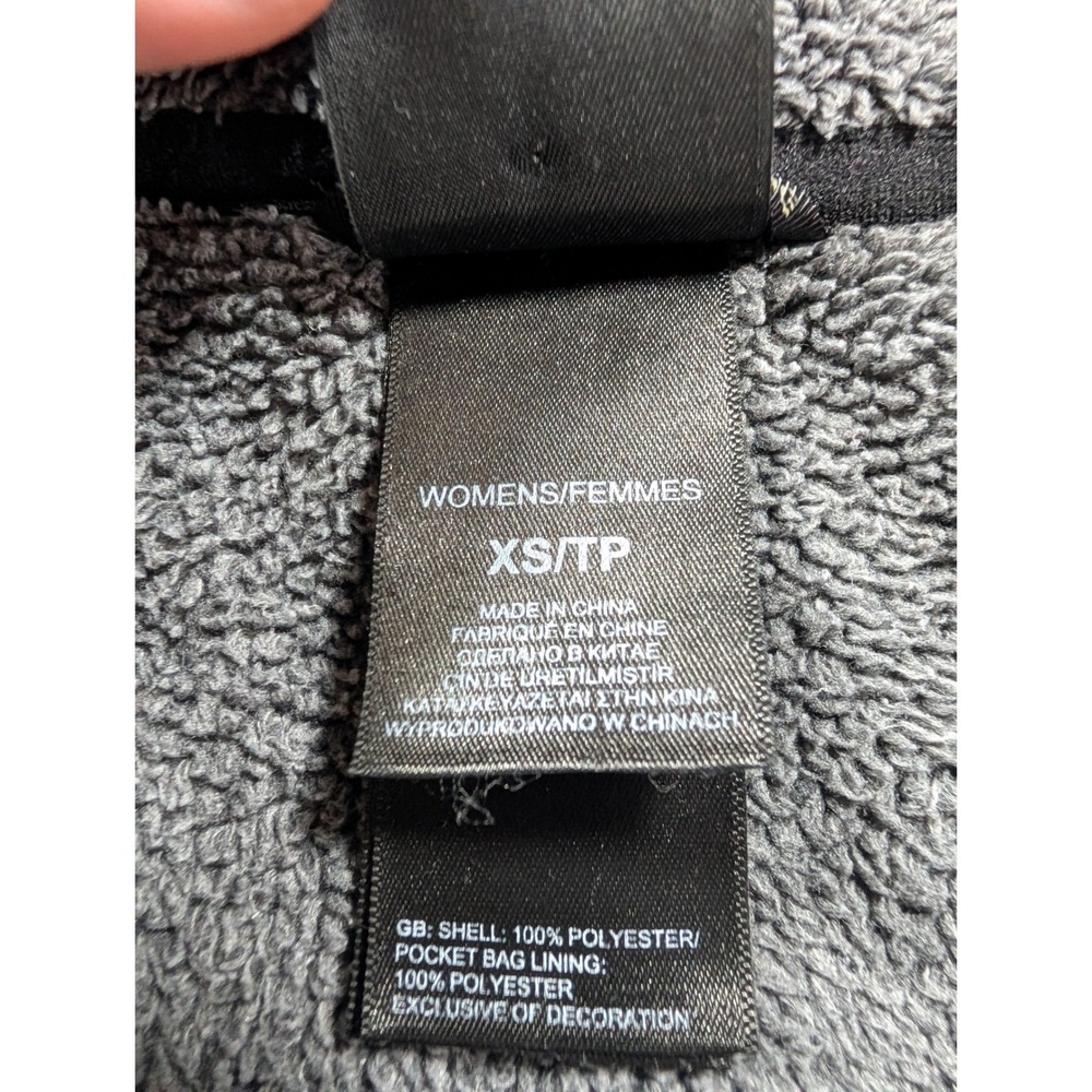 The North Face Osito Fleece Jacket Womens XS Grey Full Zip Soft High Pile - Picture 7 of 8
